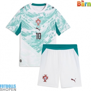 Billiga Portugal Bernardo Silva #10 Bortatröja Barn VM 2026 Kortärmad (+ Korta byxor)